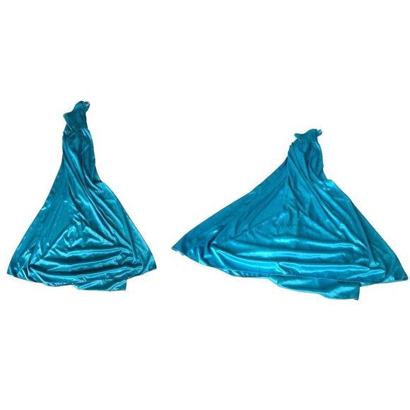 Lati Fashion Intimates Collection Nightgown Medium? Blue Sleeveless Embr… - Picture 10 of 12